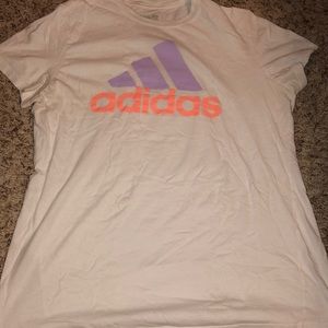 Adidas white short sleeve